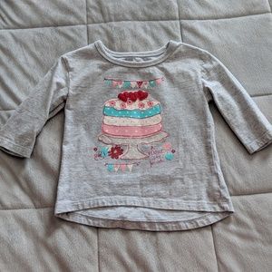 Girls Gap 3T 3/4 sleeve shirt